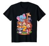 Youth 2nd Birthday Zoo Animals Boy Girl I’m 2 Animal Park T-Shirt