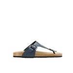 Krisp Mens Leather Toe Post Wide Sandals - 10 UK