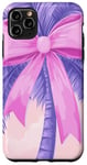 Coque pour iPhone 11 Pro Max Violet Abstrait Floral Été Coquette Coquette Cocktail Palm