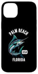 Coque pour iPhone 14 Plus Motif Palm Beach Floride USA Fishing