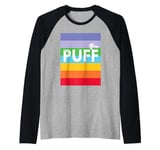 Powerpuff Girls Rainbow Puff Power Raglan Baseball Tee