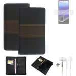 Phone Case + earphones for Motorola Moto G Stylus 5G (2022) Wallet Cover Booksty