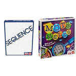 Lot de 2 Jeux : Sequence + Mots Mêlés - Jeux de Société, d'Actions, d'Adresse et Rapidité pour Enfants - Set de Jeu Inédit - Jouez en Famille ou Entre Amis - 2+ Joueurs - 7+