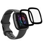 2Pcs Fitbit Sense 2 / Versa 4 HD screen protector Transparent