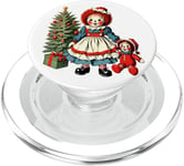 Raggedy Ann Obtient une poupée jouet le jour de Noël PopSockets PopGrip pour MagSafe