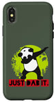 Coque pour iPhone X/XS Dab Dabbing Panda Eco Planet Green Save World