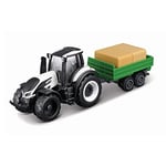 Maisto M15590V Mini Working Machines VALTRA M2/Q Tractor with Tipping Trailer die cast Model, Grey