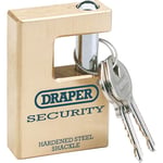 Draper 64201 haute sécurité Cadenas en laiton 63 mm