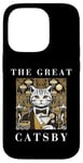 Coque pour iPhone 14 Pro The Great Catsby, Funny Cat Design, Cat Lover, Film