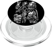 Symboles sataniques grunge maléfique occulte païen gothique horreur diable PopSockets PopGrip pour MagSafe