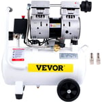 Vevor - Compresseur deAir 18L, Compresseur Silencieux sans Huile 850W Compresseurs a Air Comprime Acier Allie 58 dB 1440 tr/min avec 2 Buses a Gaz