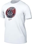 Nike Men's Shirt PSG M NK Crest Tee, White, FV8558-100, XL