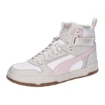 PUMA Mixte RBD Game Sneaker, Alpine Snow-Island Pink-Frosted Ivory, 44.5 EU