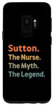 Galaxy S9 Sutton The Nurse The Myth The Legend Funny Vintage Idea Case