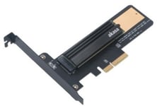 AKASA – M.2 SSD to PCIe adapter, heatsink cooler, black (AK-PCCM2P-02)