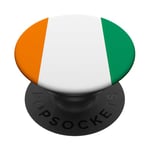 Drapeau de la Côte d'Ivoire Fier Patriote Souvenir Fan Patriotique PopSockets PopGrip Adhésif