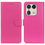 Motorola Edge 50 Ultra 5G - Læder cover / pung - Rosa