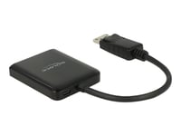 Delock Displayport 1.4 Splitter 1 X Displayport To 2 X Displayport Mst - Video/Audiosplitter - 2 X Displayport - Skrivbordsmodell