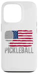 iPhone 13 Pro Pickleball American Flag July 4 Independence Day Case