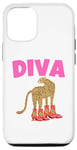 iPhone 12/12 Pro Funny Diva Panther in Boots,Animal Leopard and Shoes Diva Case
