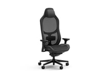 Fractal Design Refine Mesh Dark Gaming Chair - Ergonomic Office Desk Chair Functionality with 4D Adjustable Armrests, High-Back Support, Lumbar Cushion, and Breathable Mesh