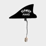 Glomex VHF-antenn Marko, hajfena, svart, 14 x 7 6.1 cm, med kabel