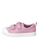 Clarks Girl's City Bright T Low-Top Sneakers, Pink Canvas, 9.5 UK