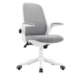 FTFTO Home Accessories Mesh Office Desk And Chair Ergonomic Adjustable Height Reversible Armrest Computer Chair Home Office Hip Support Back Work Chair White Gray Chair