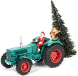 SCHUCO, HANOMAG avec Père Noël et sapin, échelle 1/32, SCH7802