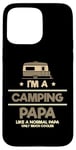 Coque pour iPhone 15 Pro Max Camping-car glacière Nature Lover Camping Papa Like Normal Papa