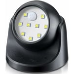 Ersandy - Spot led Extérieur, Spot exterieur avec Detecteur de mouvement, Projecteur led extérieur Sans Fil, 150 Lumen, Sphère Amovible, Rotation et