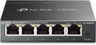 Tl-Sg605E Switch Ethernet Gigabit 5 Ports Gigabit Hub Rj45, Switch Manageable, Idéal Partage De Connexion Et Mise En Réseau Pour Les Petites Entreprises Et Les Bureaux Domestiques[ONE141622]