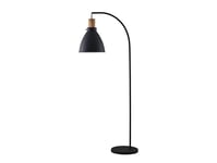 Lindby - Trebale Gulvlampe Black/Light Wood