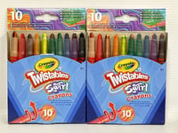 CRAYOLA Swirl Mini Twistable Crayons - Assorted Colours (Pack of 20)