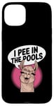 iPhone 15 Plus Funny Llama Confession "I Pee In The Pools" Sarcastic Humor Case