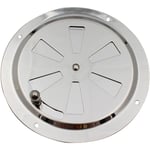 Ikodm - Entrebailleur pour porte Grille de ventilation ronde , ouverture d'aération réglable, ventilation en acier inoxydable, entrée et sortie d'air