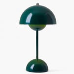 Nordisk uppladdningsbar blomma bordslampa sängbord skrivbordslampa svamp sovrum bordsdekoration nattbordslampa nattljus [DB] Green