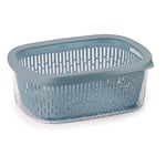 Snips, Boîte de Conservation, Boite Rangement Frigo, Bleue, 4 Lt,Grille Intérieure, 28,5 x 20,5 x 11 cm, Made in Italy, 0% BPA et phthalate free