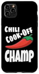 Coque pour iPhone 11 Pro Max Chili Cook Off Champ Champion de compétition alimentaire humoristique