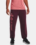 Under Armour Men's Project Rock Heavyweight Terry Gym Pants 1373568 - Red, M