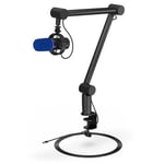 ENDORFY Solum Broadcast - USB PC Condenser Microphone | Mute button ARGB 20 mm gold-plated membrane Boom Arm Included EY1B008