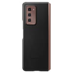 Case Samsung Galaxy Z Fold 2 Genuine Leather Soft-touch black