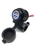 Cliff-Top 3.3 Amp Universal Motorcycle Chargeur USB - pour GPS, Sat Nav, Smart Phone, etc.