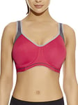 Freya Women's Sonic Underwire Molded Spacer Sports Bra, Hot Crimson, 34 E UK