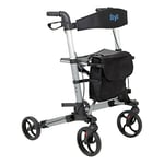 Deluxe Lightweight Folding Four Wheel Rollator, Rollator, Easy Storage and