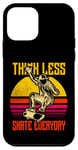 Coque pour iPhone 12 mini Think Less Skate Everyday Skateboarding Vintage pour hommes