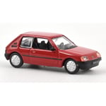 PEUGEOT 205 XL 1985 RED 1:87 Norev Auto Stradali Die Cast Modellino