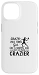 Coque pour iPhone 14 Joueur de ping-pong Crazy Table Tennis Fille