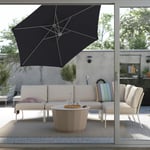 IKEA HISSÖ / IGGÖN parasol, frihängande med fot 300 cm