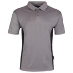 TuffStuff - Polo Elite – Polo – Léger – Respirant – Séchage rapide – Évacuation de l'humidité – Chemises de travail pour homme – Polo 170 g/m² – Polo pour homme, gris, L